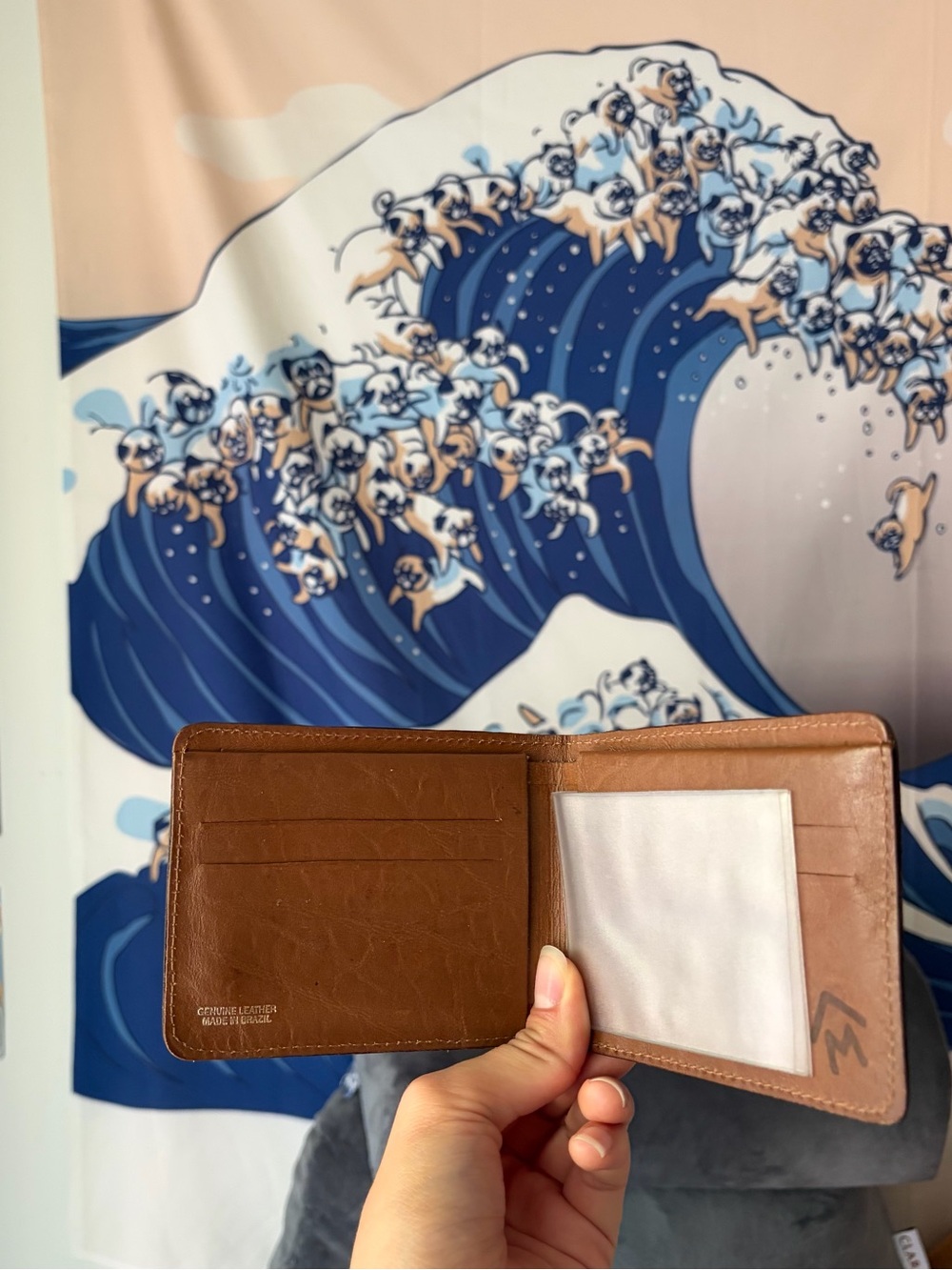 Brown Leather Bifold Wallet